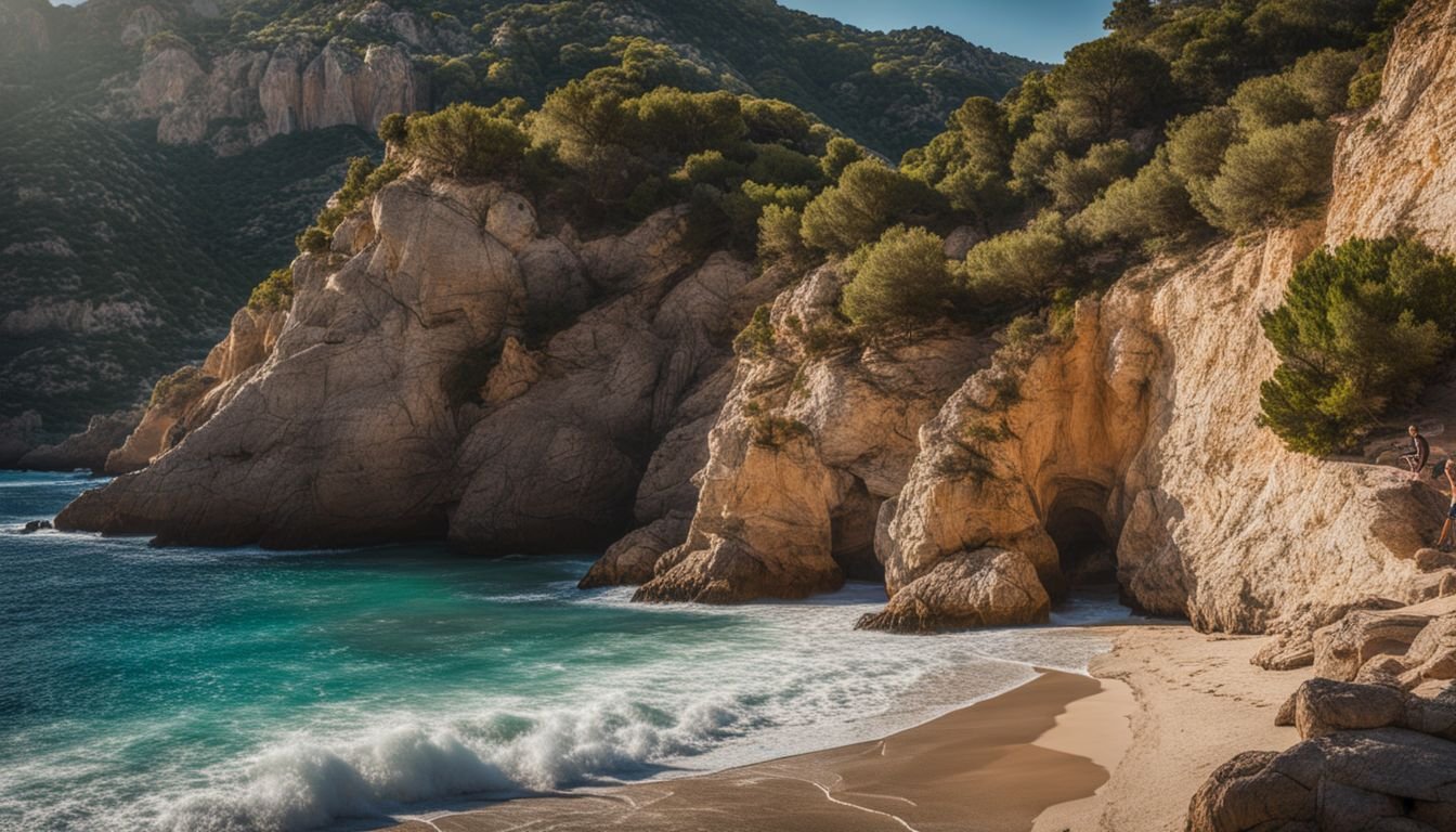 A scenic photo of the Costa Blanca coastline with crystal clear waters.