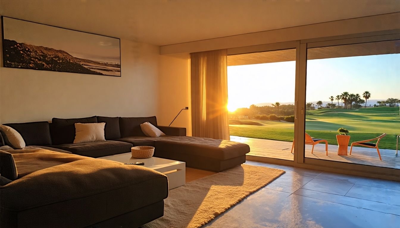 A one-bedroom apartment in Villamartin with modern decor overlooking the golf course.