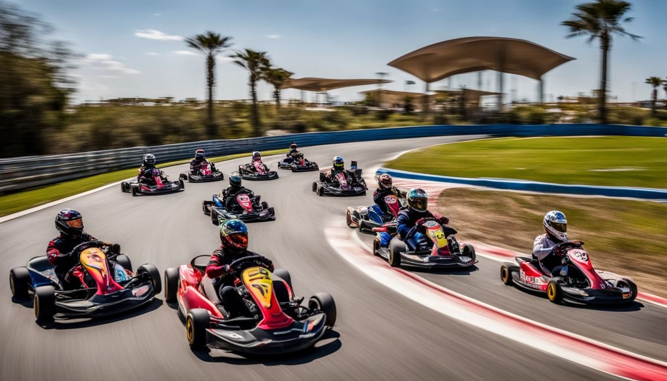 Exciting go-kart racing at Punta Prima sports complex.